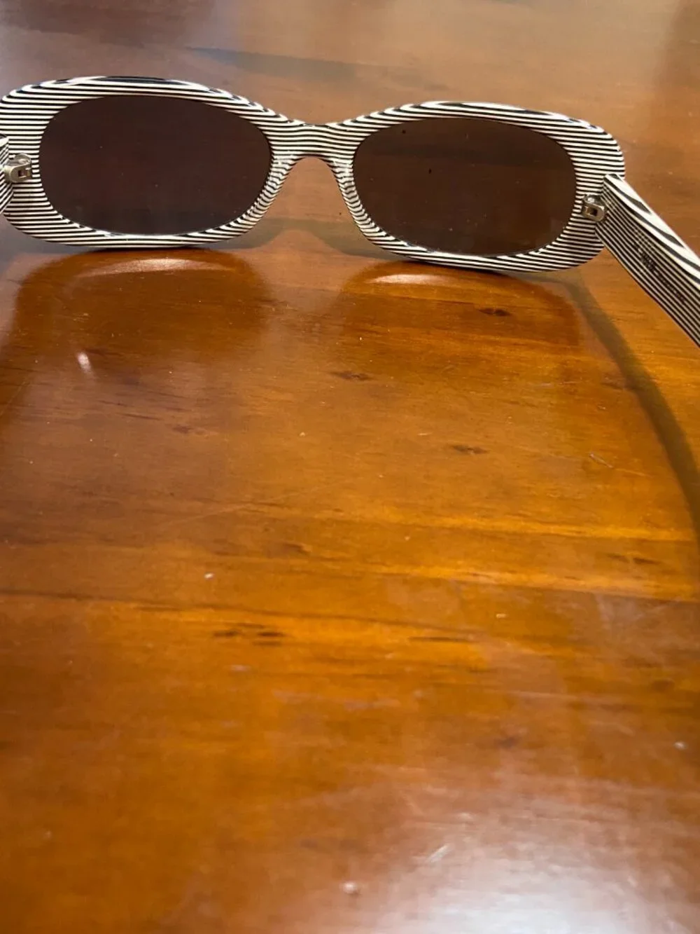 Anna Sui Vintage Pinstripe Cat-Eye Sunglasses